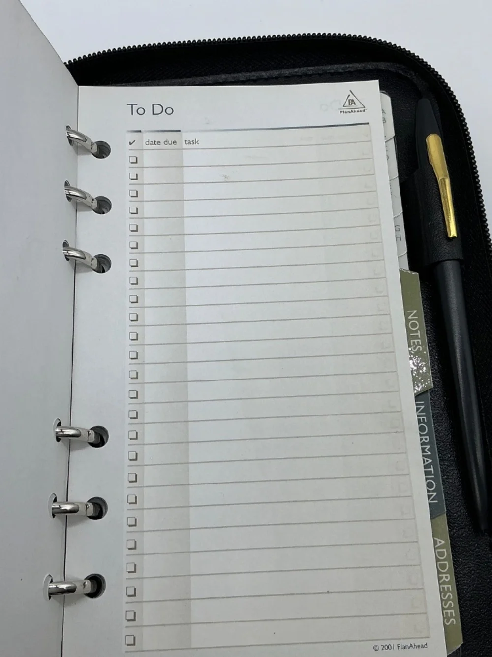 Plan Ahead organizer Planner Vintage